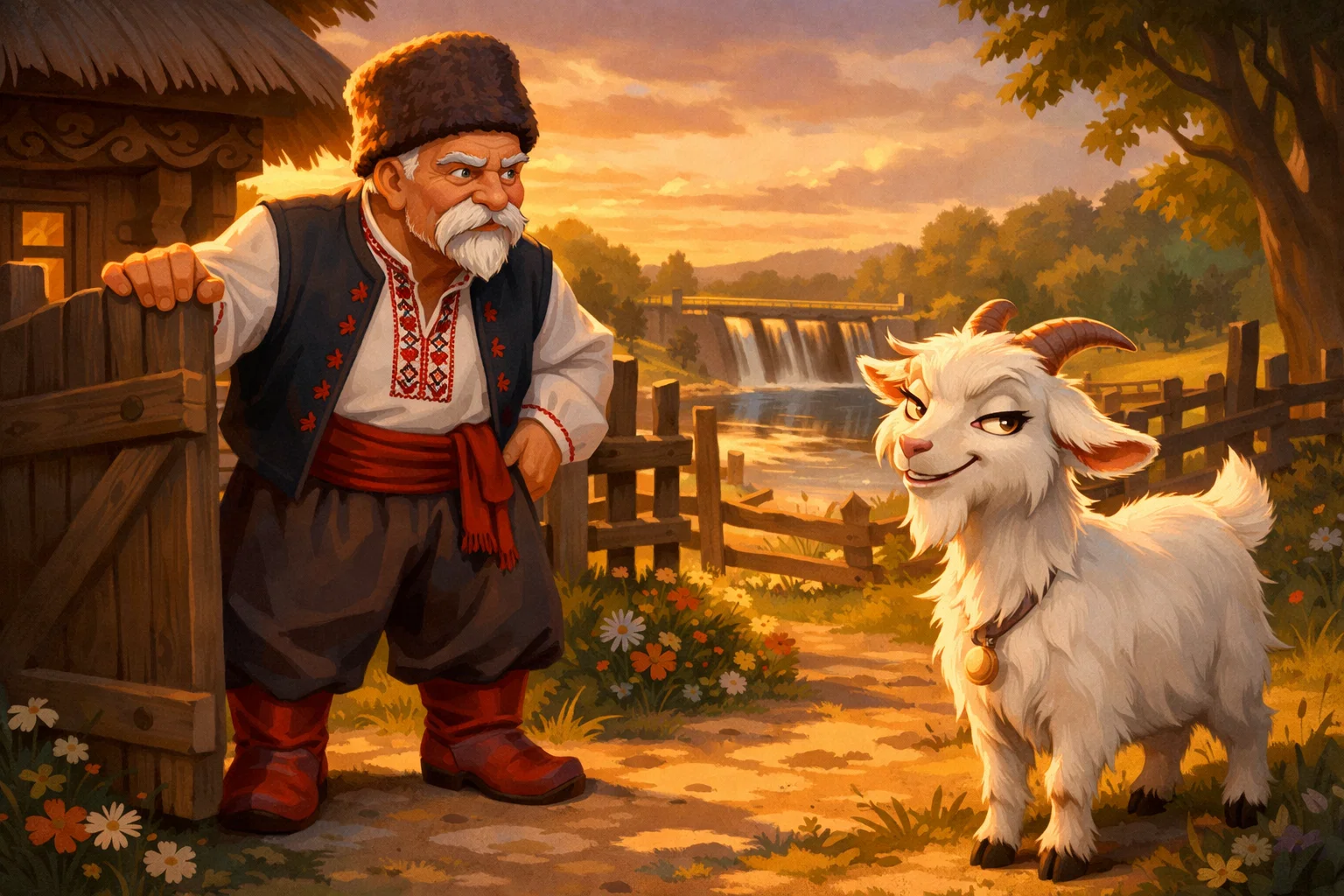 Читати онлайн народну казку Коза Дереза українською