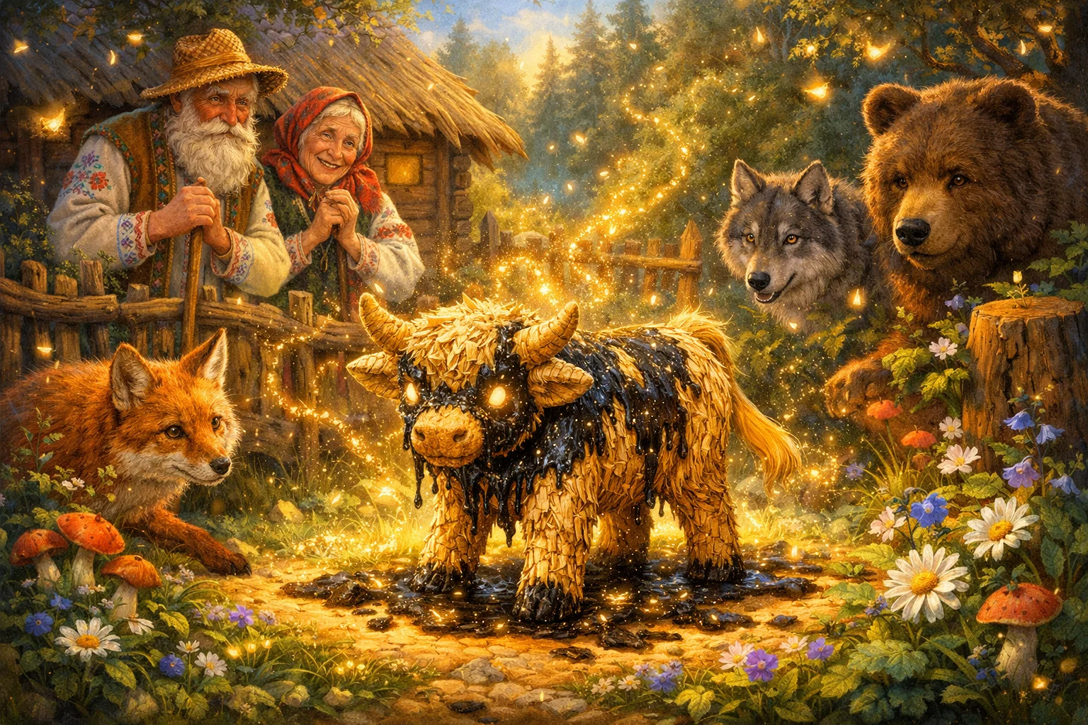 Аудіоказка Соломяний бичок