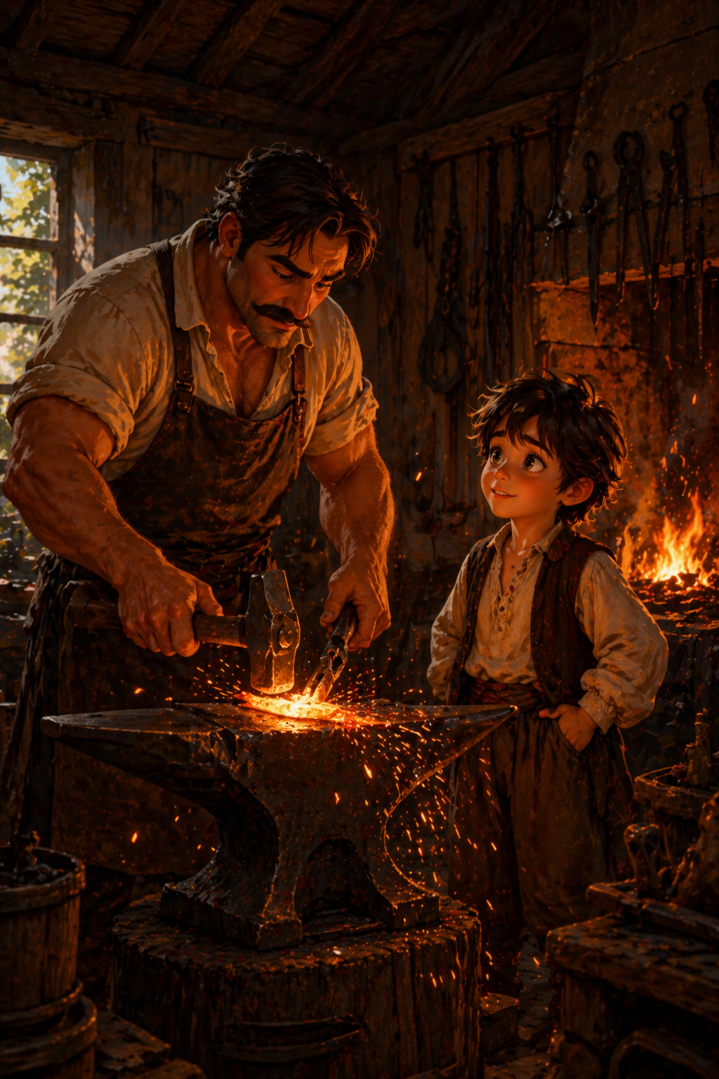 Іван Франко «У кузні» скорочено по розділам