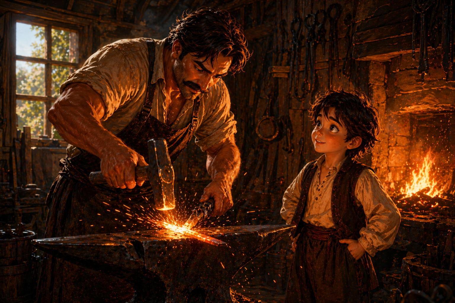 Іван Франко «У кузні» скорочено по розділам