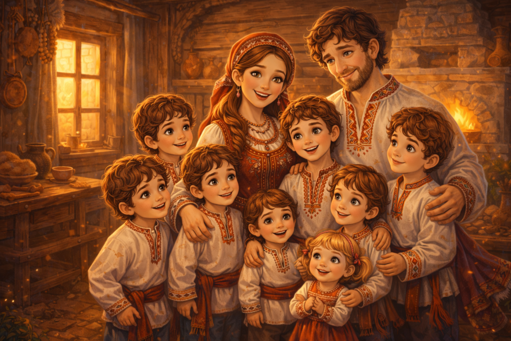 Казка Котигорошко  читайте онлайн казку з малюнками українською безкоштовно