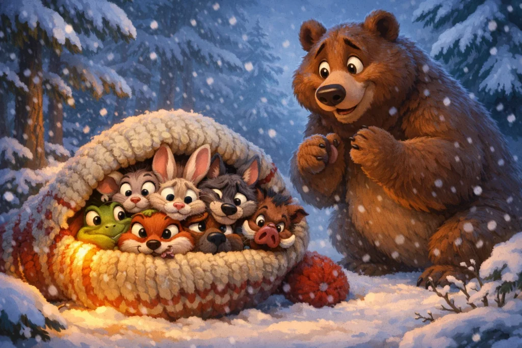 Казка Рукавичка читайте онлайн казку з малюнками українською безкаштовно