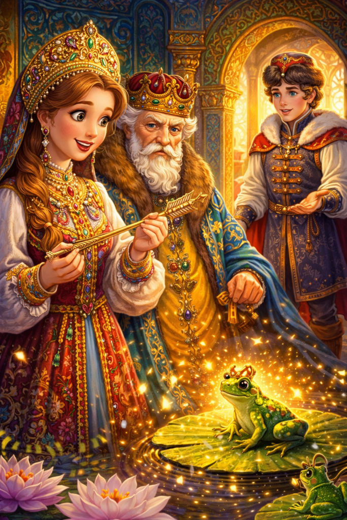 Казка Царівна-жаба читати онлай з малюнками безкоштовно