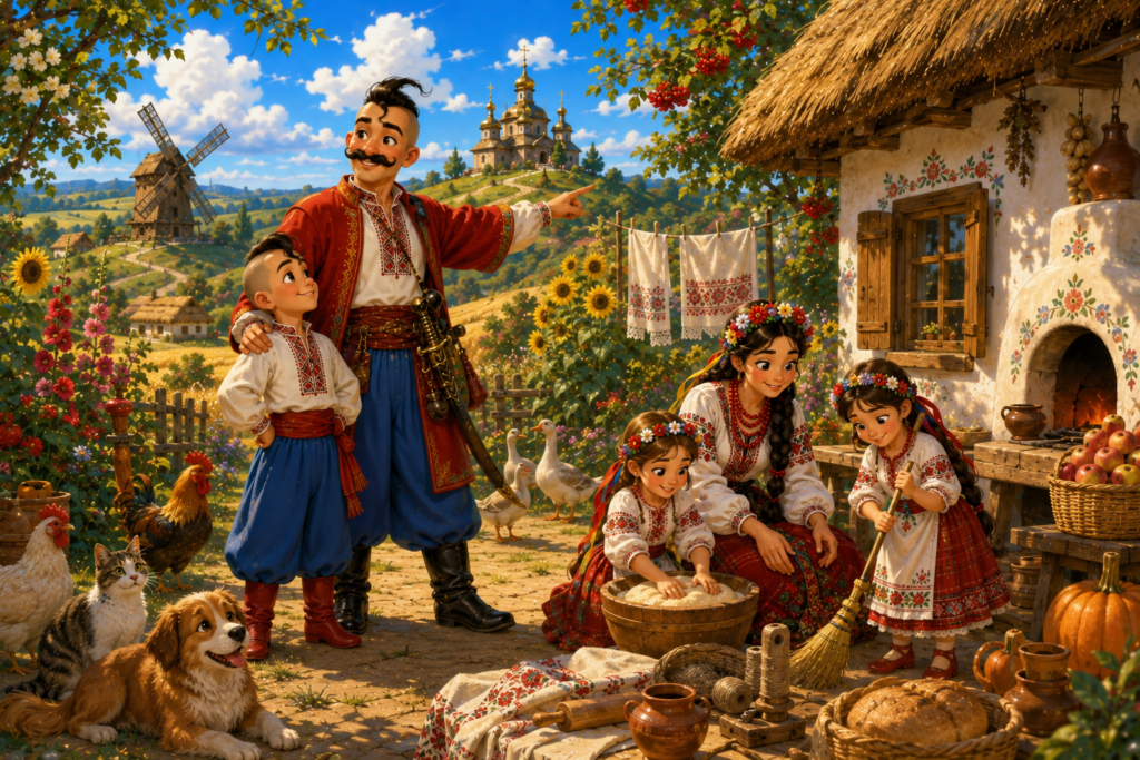 Казка Козак Шпичка читайте онлайн казку з малюнками українською